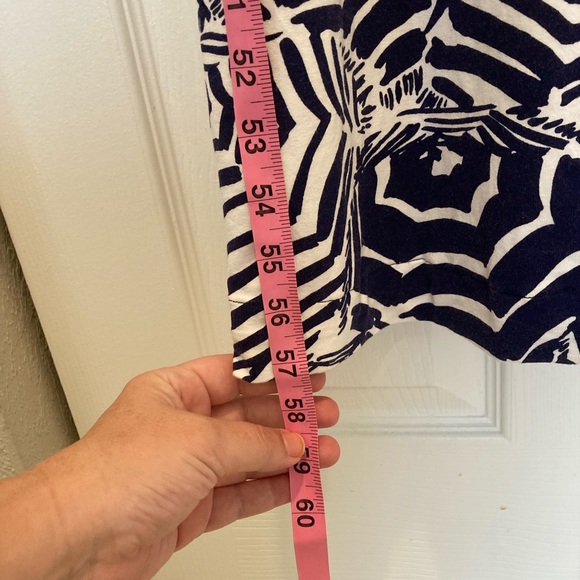 Lilly Pulitzer maxi navy and white umbrella dress - Picture 2 of 11